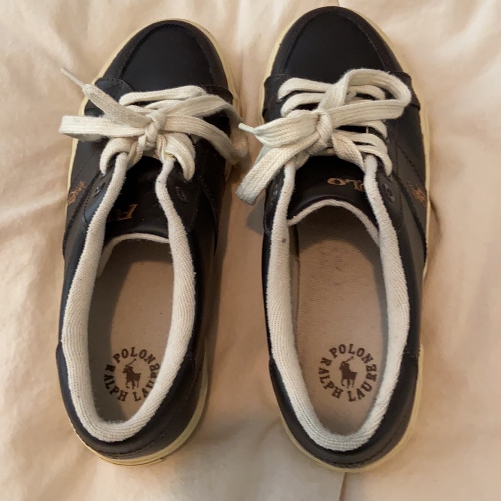 Polo Ralph Lauren Brown Leather Sneakers - Picture 5 of 6